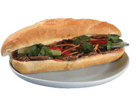 Stir Fried Black Pepper Beef Banh Mi - Chef Vo