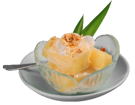 COCONUT MILK STEAMED CASSAVA / Khoai mi hap nuoc cot dua