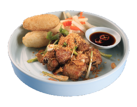 Fried Spare Rib With Garlic